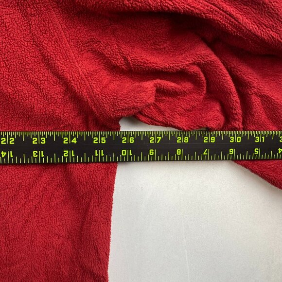 L.L. Bean Mens Red 1/4 Zip Fleece Pullover Jacket XL 100% Polyester Gorpcore - Picture 4 of 9